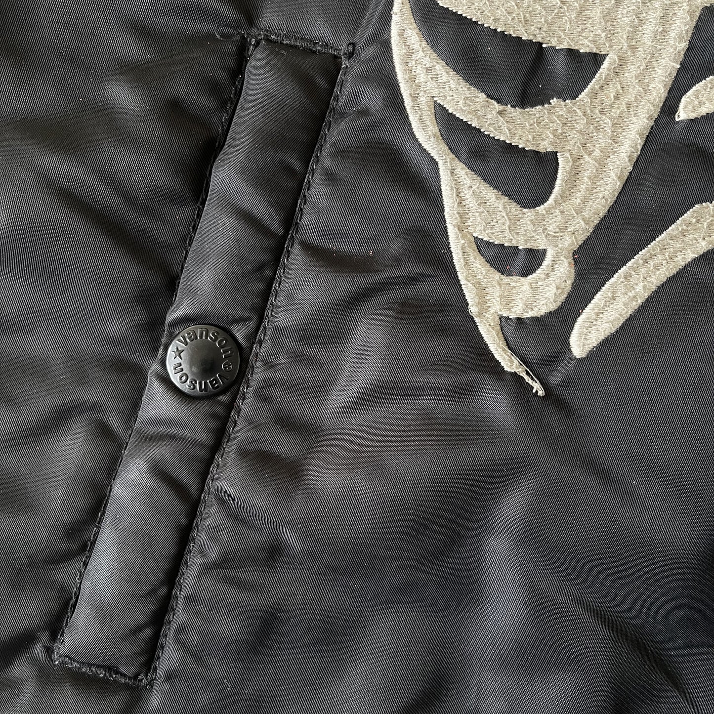 Vanson Leathers Skeleton Bomber Jacket - M