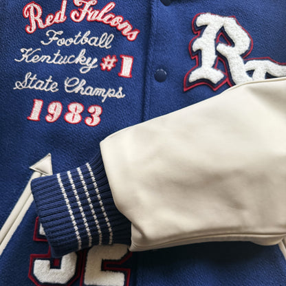 Whitesville 'Red Falcons' Varsity Jacket - M