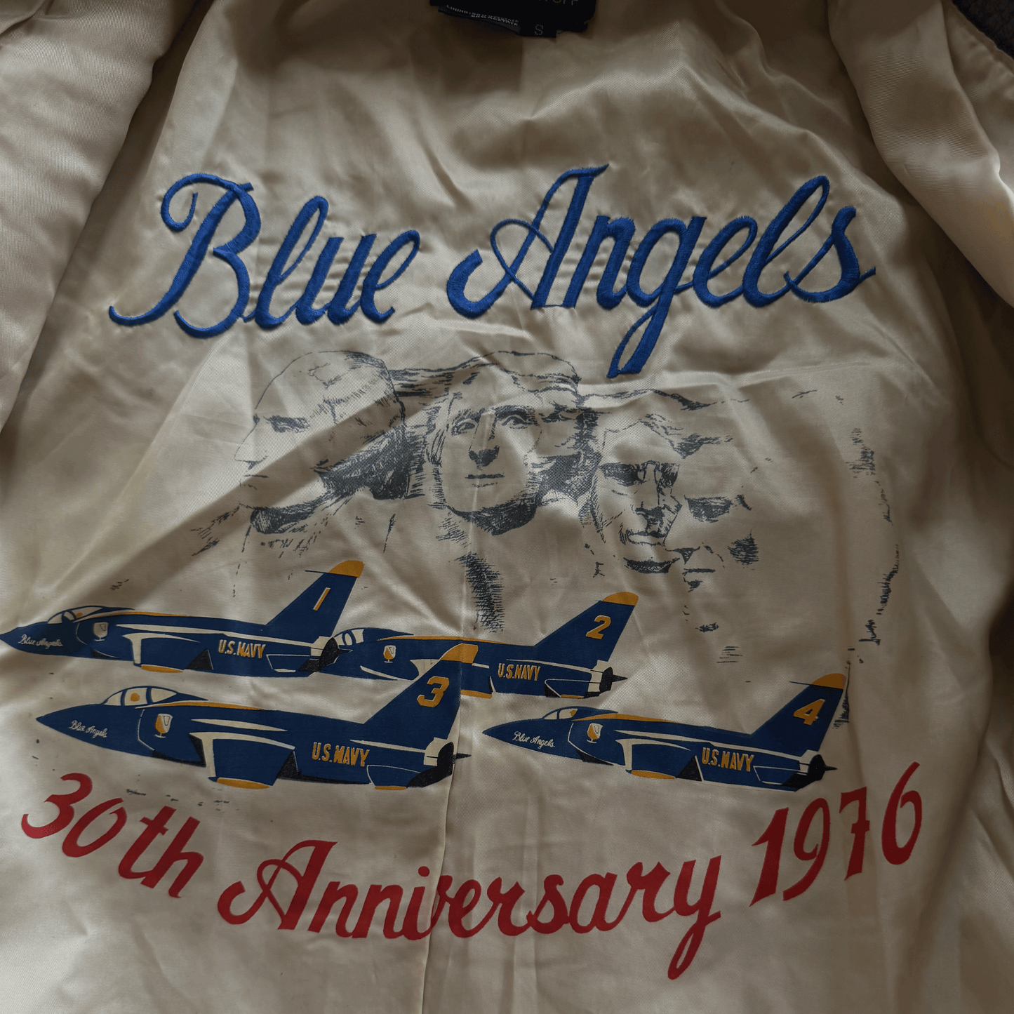 Avirex 1991 'Blue Angels' G-1 Leather Flight Jacket - S / M