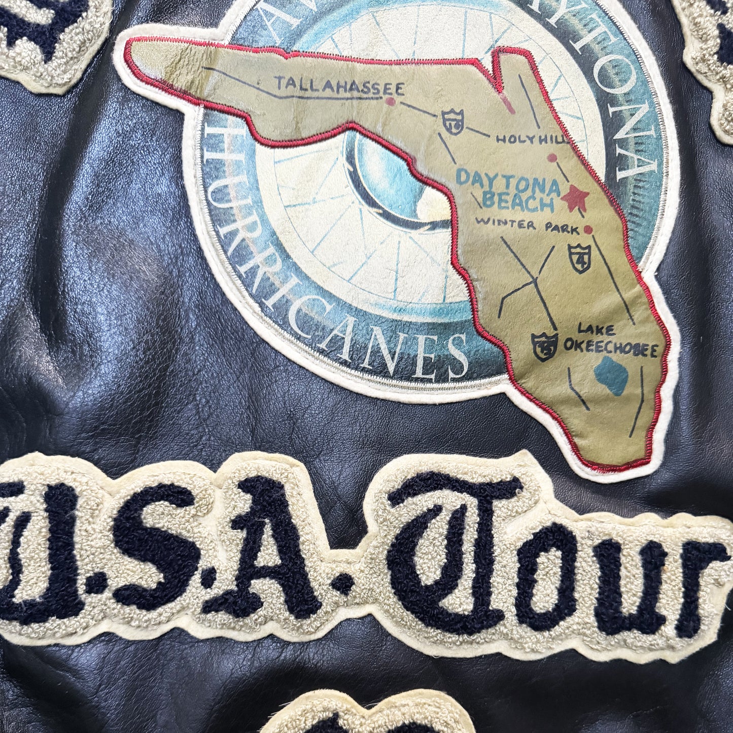 Avirex 'Daytona to LA' Leather Biker Jacket - M