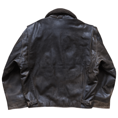 Avirex 1980's G-1 Heavyweight Leather Flight Jacket - M / L