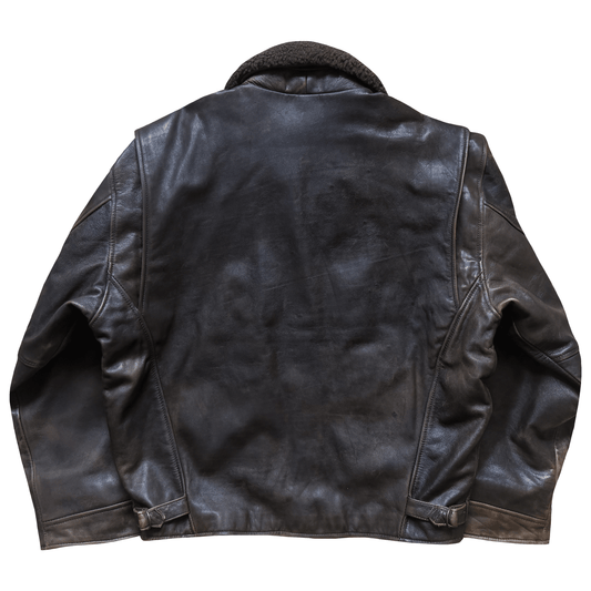 Avirex 1980's G-1 Heavyweight Leather Flight Jacket - M / L