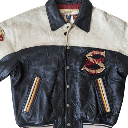 Avirex 'Sioux Chiefs' Leather Varsity Jacket - M