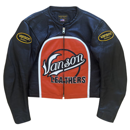 Vanson Leathers Bart Motorcycle Racer Jacket - M