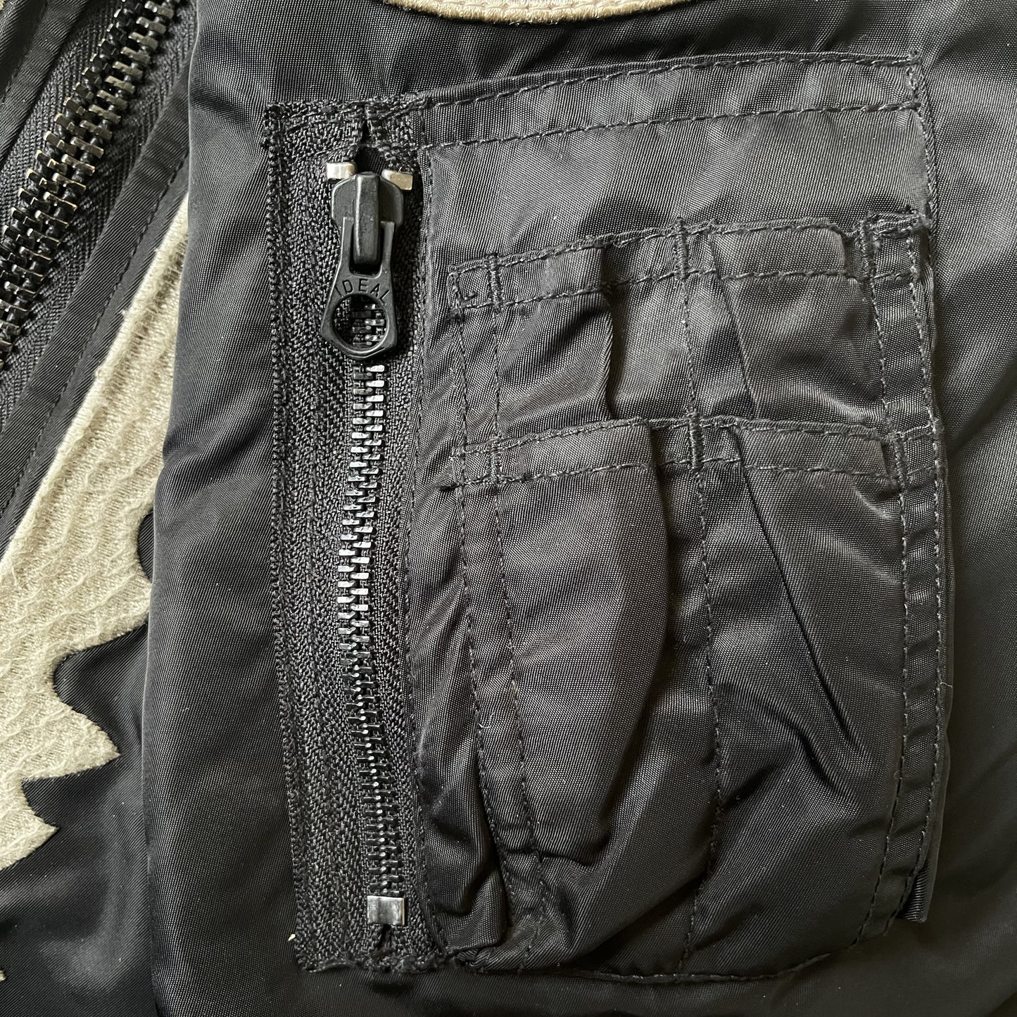 Vanson Leathers Skeleton Bomber Jacket - M