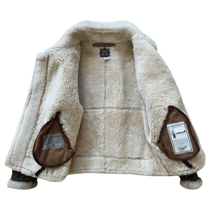 Avirex B-3 Sheepskin Aviator Flight Jacket - M