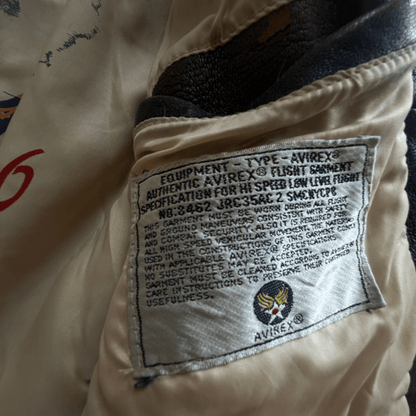 Avirex 1991 'Blue Angels' G-1 Leather Flight Jacket - S / M