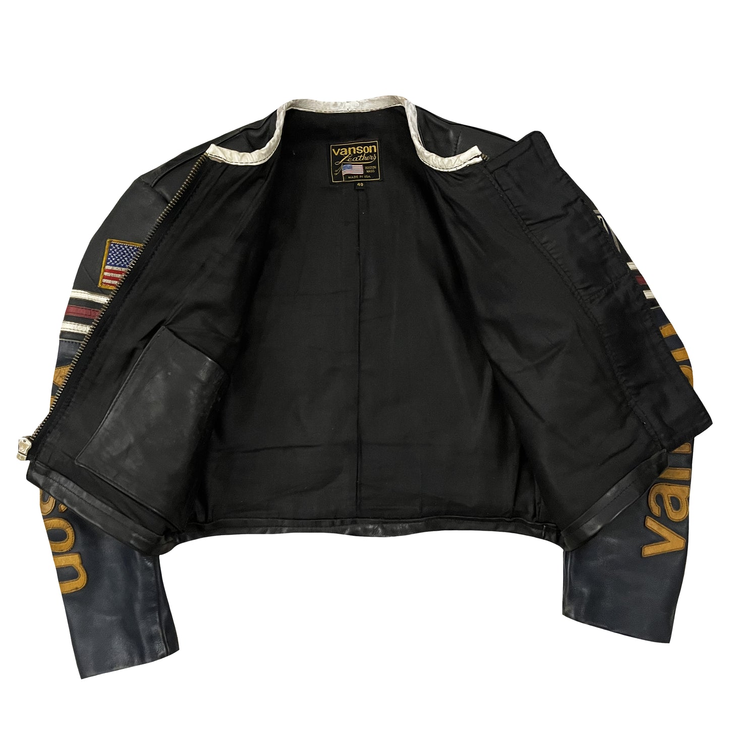 Vanson Leathers One Star Motorcycle Racer Jacket - S