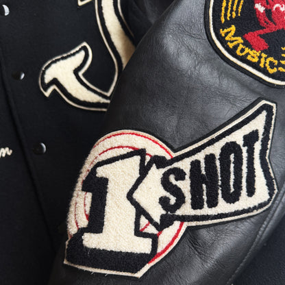 Whitesville 'Hot Rod Kustoms' Varsity Jacket - L