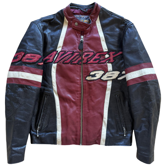 Avirex 387 Leather Racing Jacket - S