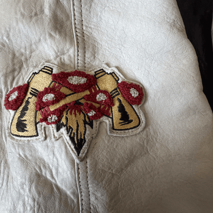 Avirex 'Sioux Chiefs' Leather Varsity Jacket - M