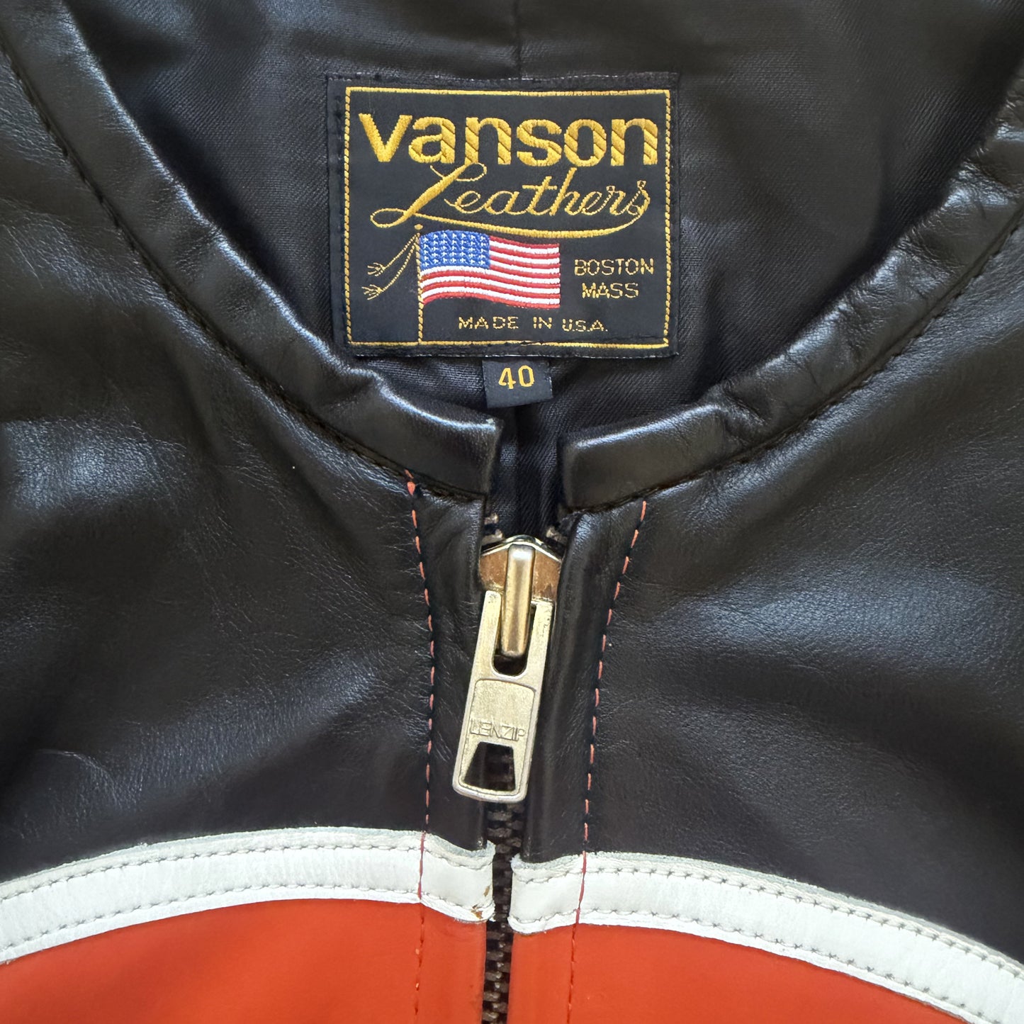 Vanson Leathers Bart Motorcycle Racer Jacket - M