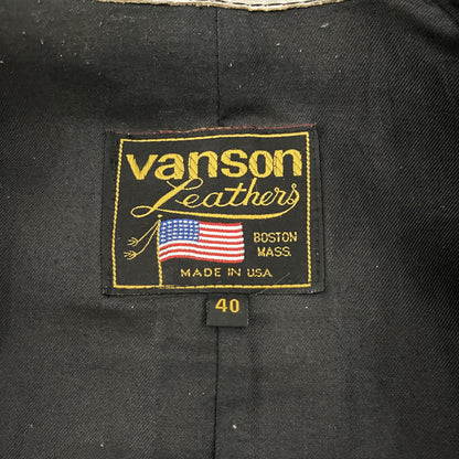 Vanson Leathers One Star Motorcycle Racer Jacket - S
