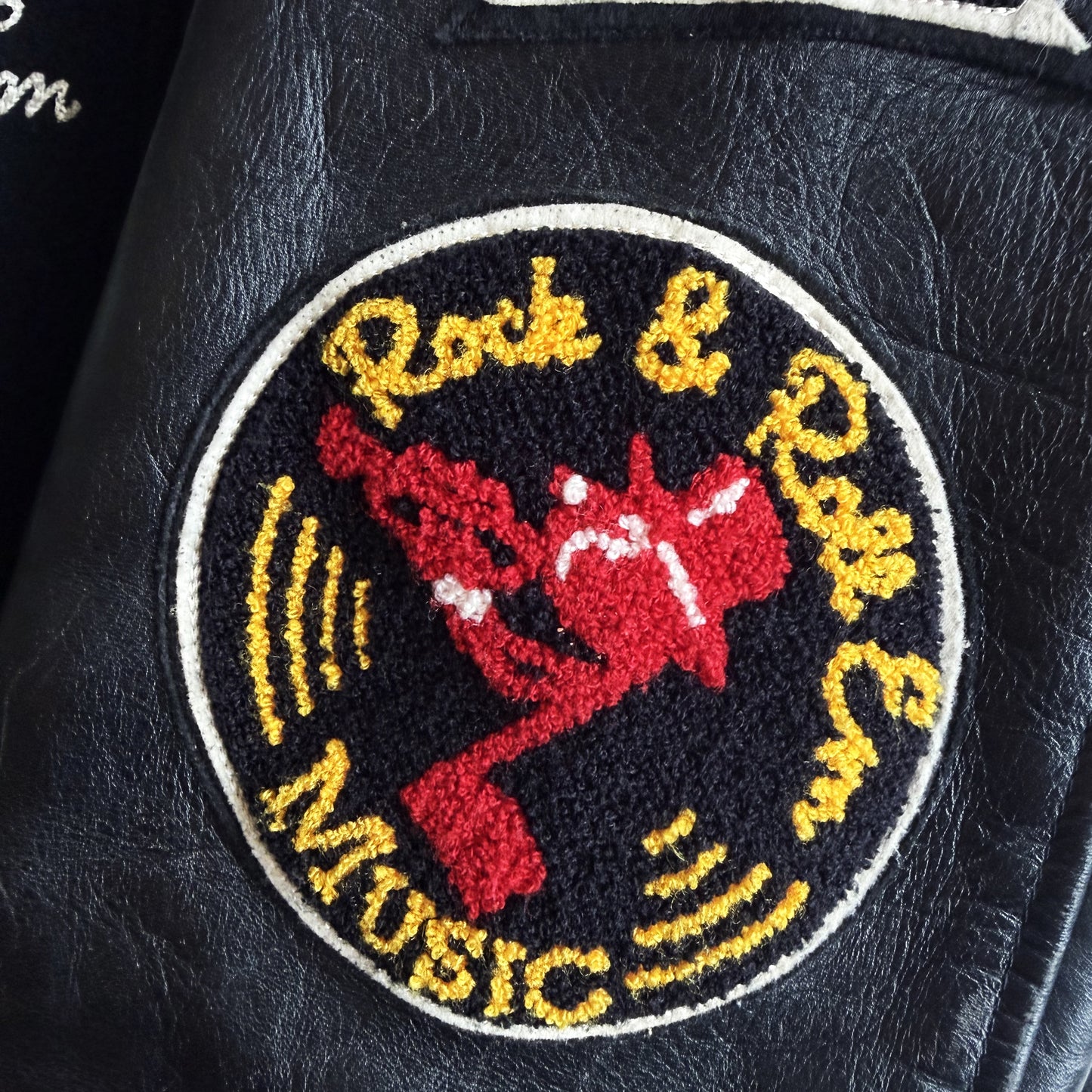 Whitesville 'Hot Rod Kustoms' Varsity Jacket - L