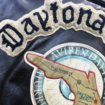 Avirex 'Daytona to LA' Leather Biker Jacket - M