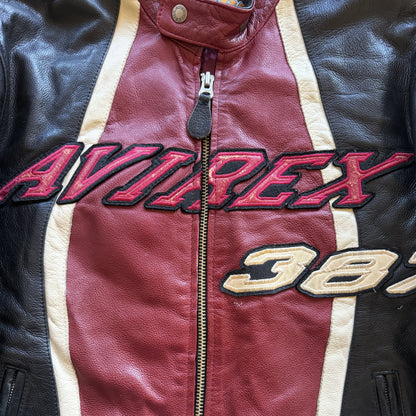 Avirex 387 Leather Racing Jacket - S