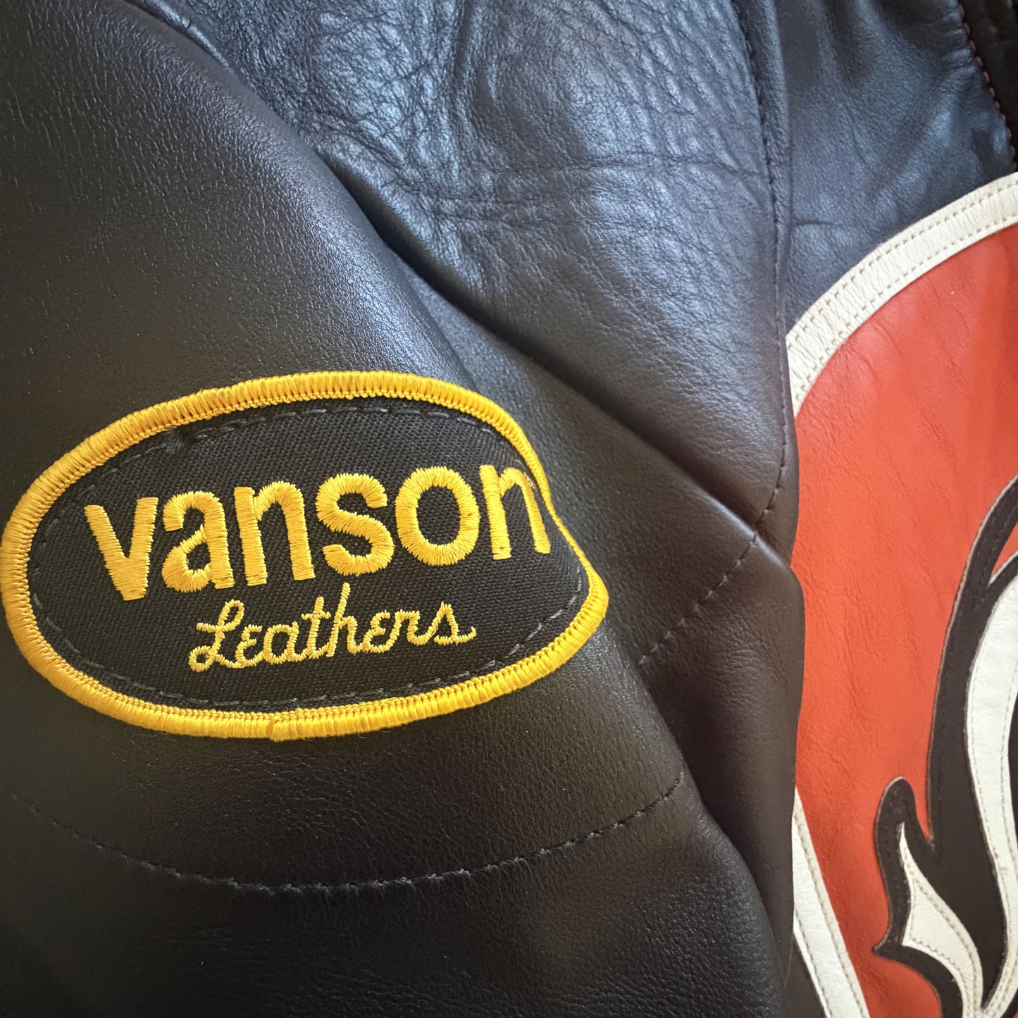 Vanson Leathers Bart Motorcycle Racer Jacket - M