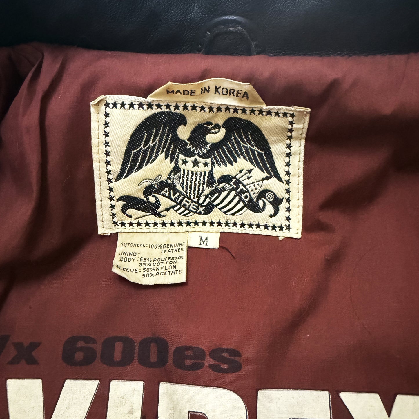 Avirex 'Daytona to LA' Leather Biker Jacket - M