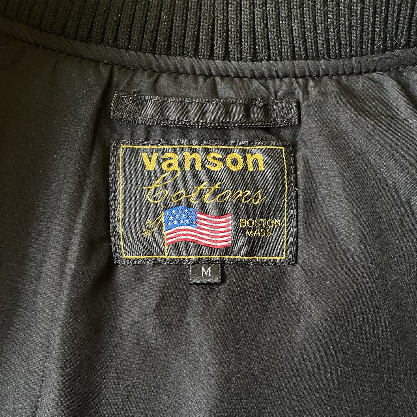 Vanson Leathers Skeleton Bomber Jacket - M