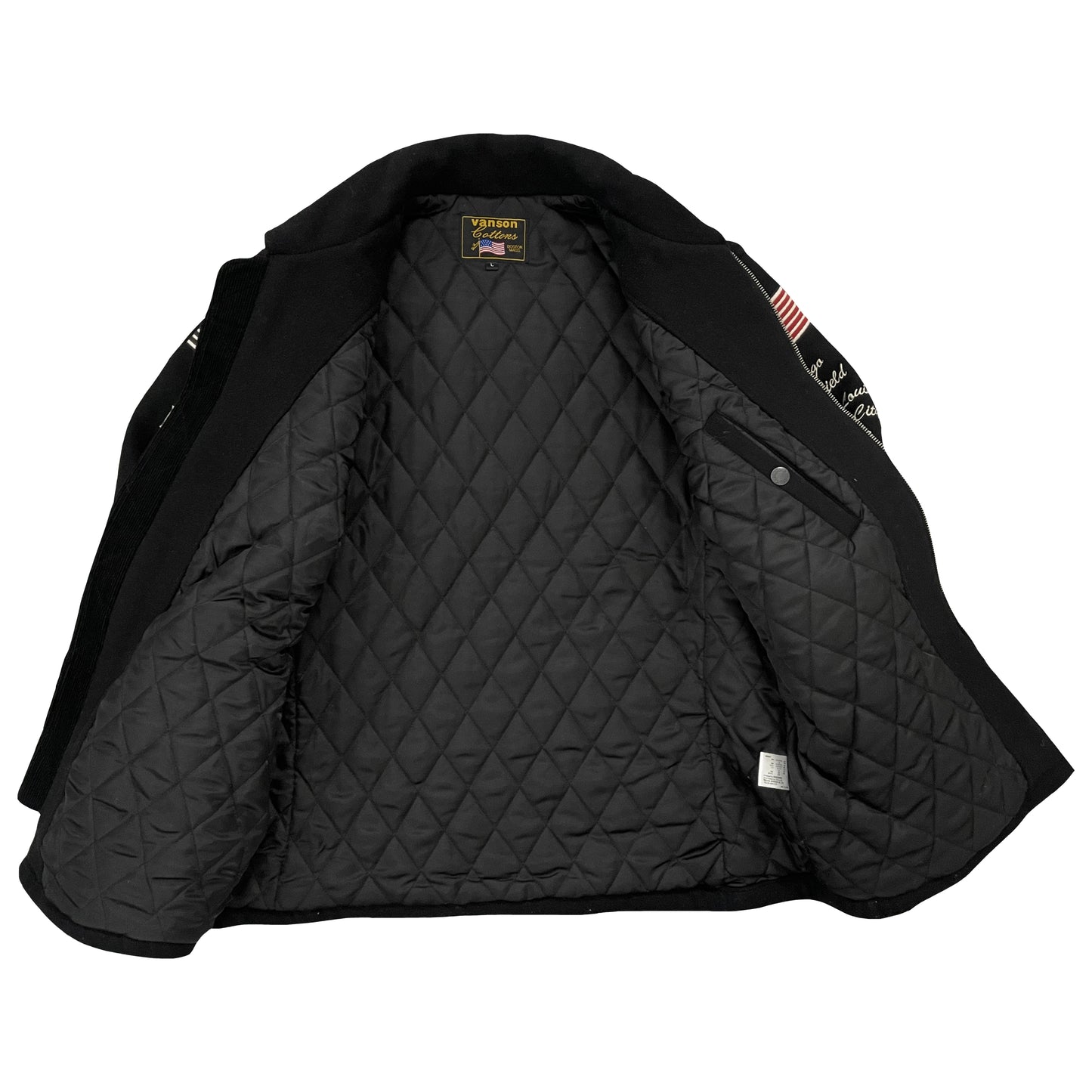 Vanson Leathers Wool Motorcycle Jacket - L