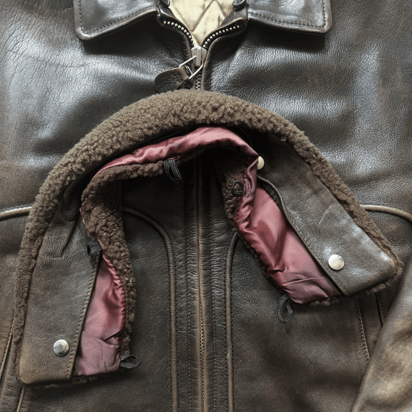 Avirex 1980's G-1 Heavyweight Leather Flight Jacket - M / L
