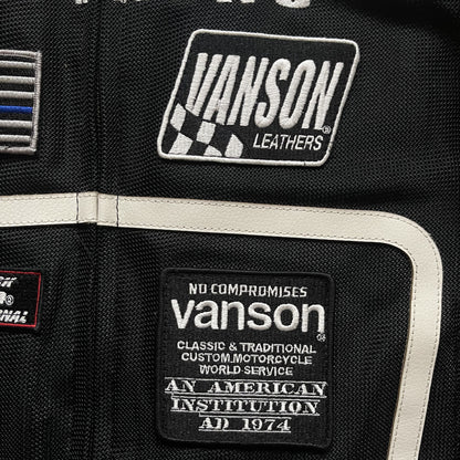 Vanson Leathers Motorcycle Mesh Racing Jacket - L