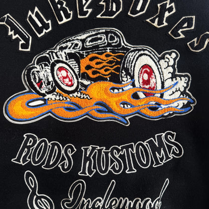 Whitesville 'Hot Rod Kustoms' Varsity Jacket - L