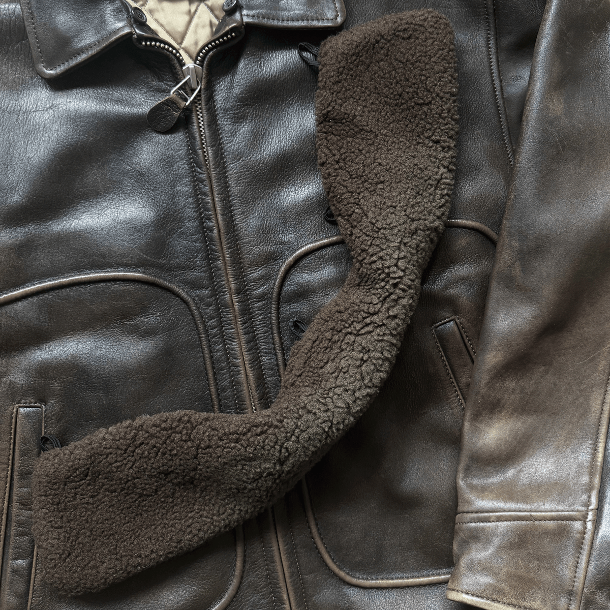 Avirex 1980's G-1 Heavyweight Leather Flight Jacket - M / L