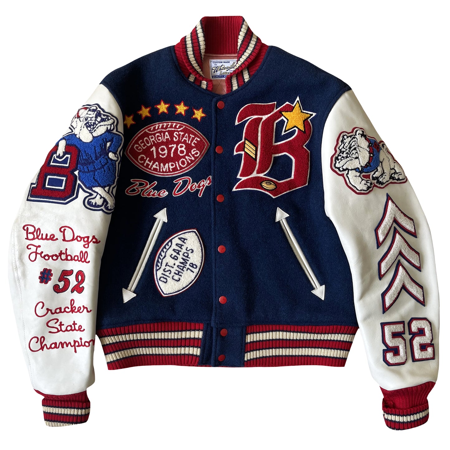 Whitesville 'Forest Park Bull Dogs' Varsity Jacket - M