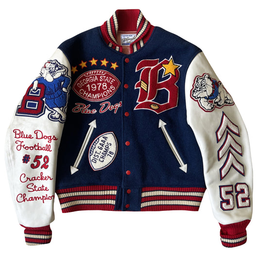 Whitesville 'Forest Park Bull Dogs' Varsity Jacket - M