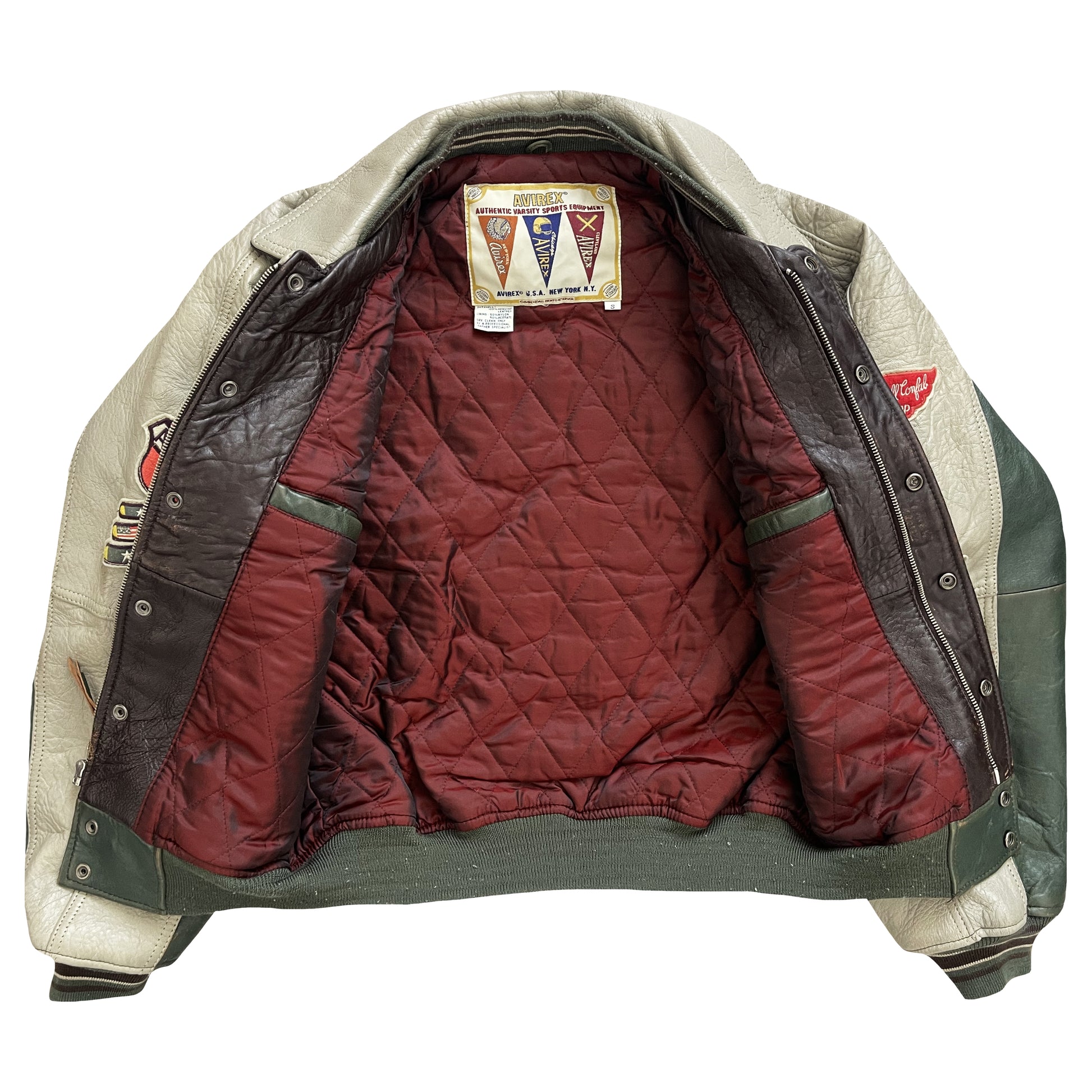 Avirex Leather Varsity Jacket