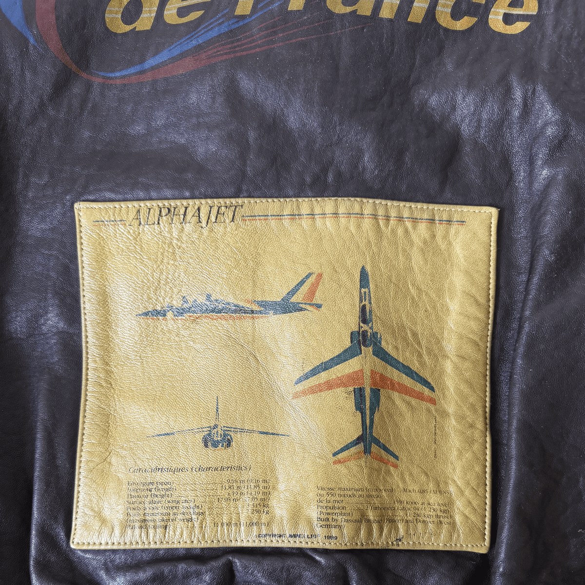 Avirex 1988 'Patrouille de France' A2 Leather Flight Jacket - S / M