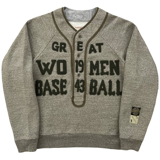Kapital Great Women Baseball Henley Sweater