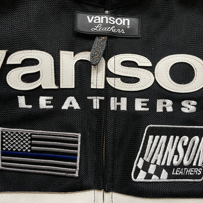 Vanson Leathers Motorcycle Mesh Racing Jacket - L
