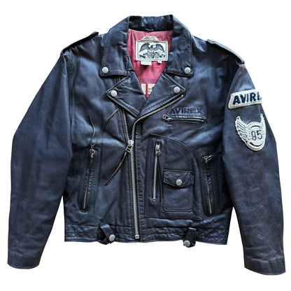 Avirex 'Daytona to LA' Leather Biker Jacket - M