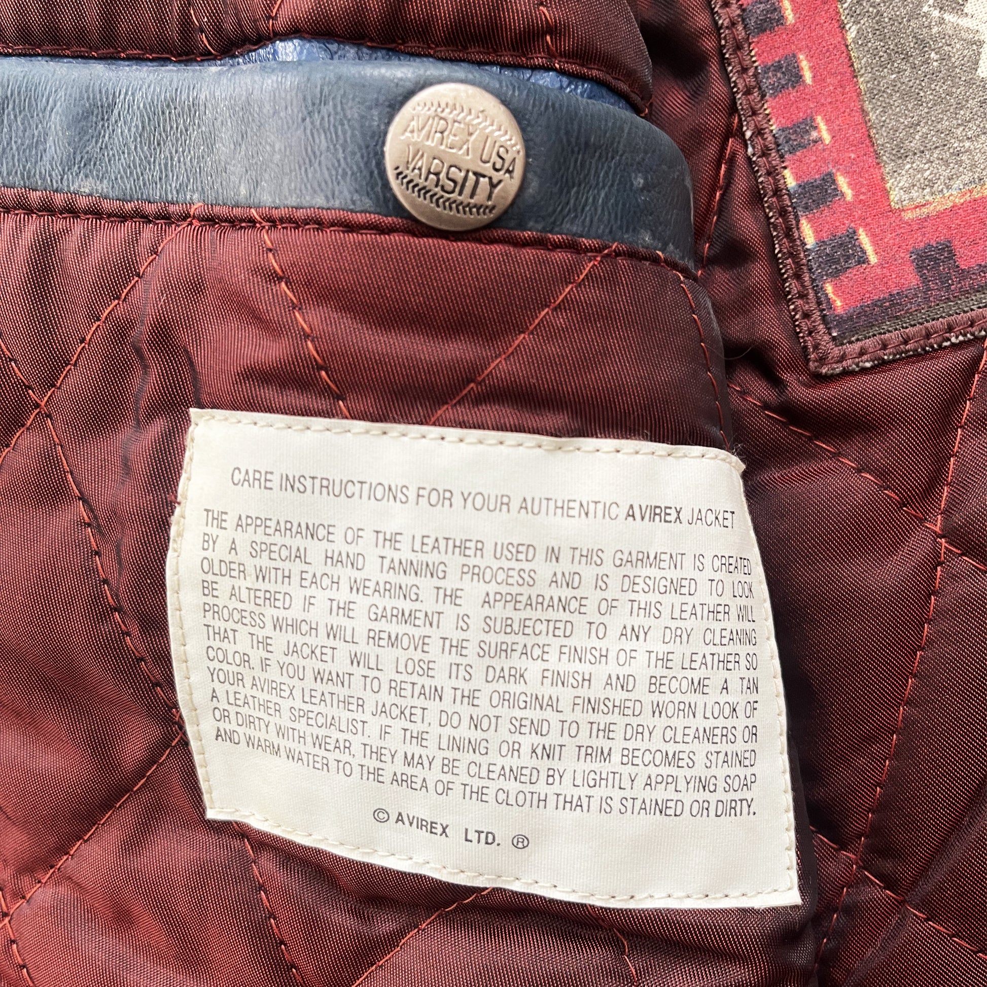 Avirex Leather Varsity Jacket