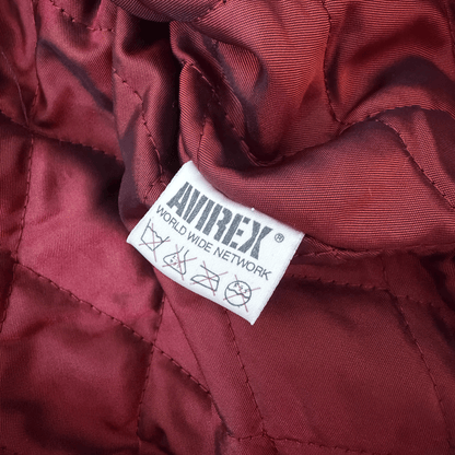 Avirex 'Sioux Chiefs' Leather Varsity Jacket - M