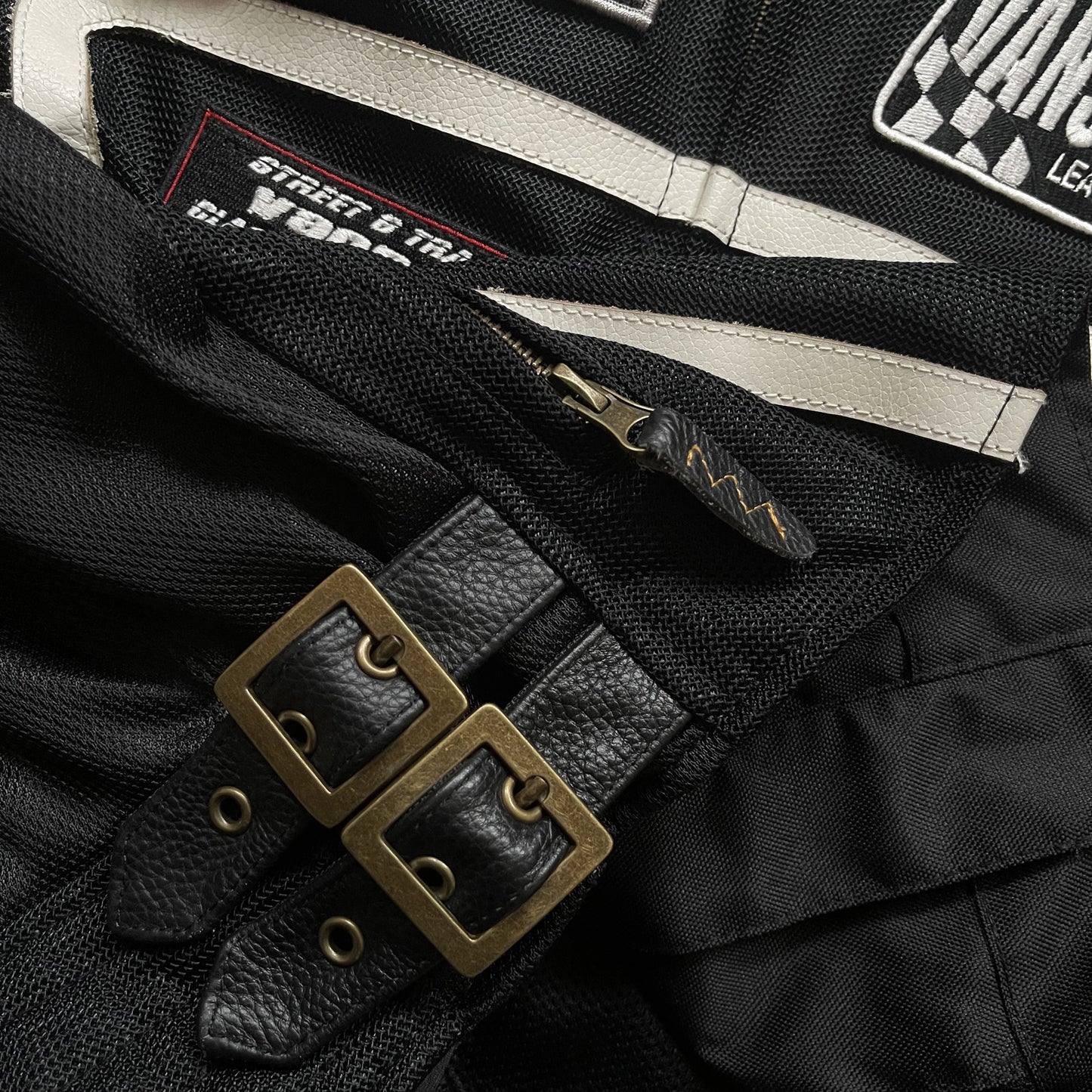 Vanson Leathers Motorcycle Mesh Racing Jacket - L