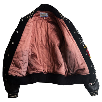 Whitesville 'Hot Rod Kustoms' Varsity Jacket - L