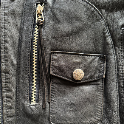 Avirex 'Daytona to LA' Leather Biker Jacket - M