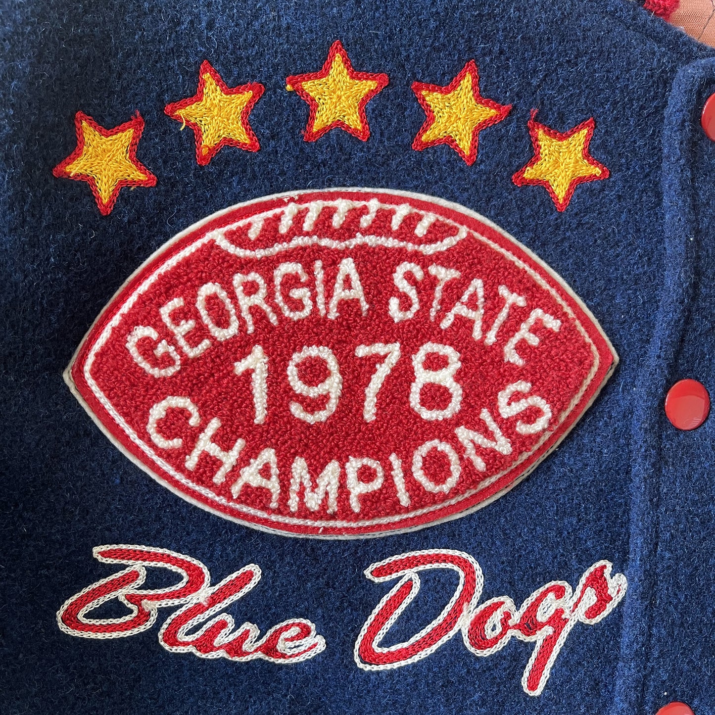 Whitesville 'Forest Park Bull Dogs' Varsity Jacket - M