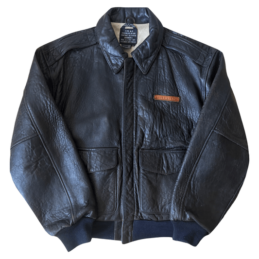Avirex 1990 'Alpha Jet' A2 Leather Flight Jacket - L
