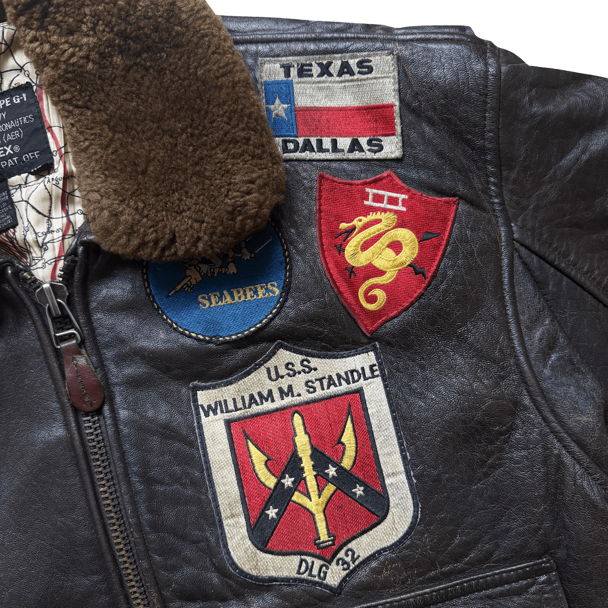 Avirex 1991 Top Gun Gavelston G-1 Flight Jacket - XS/S