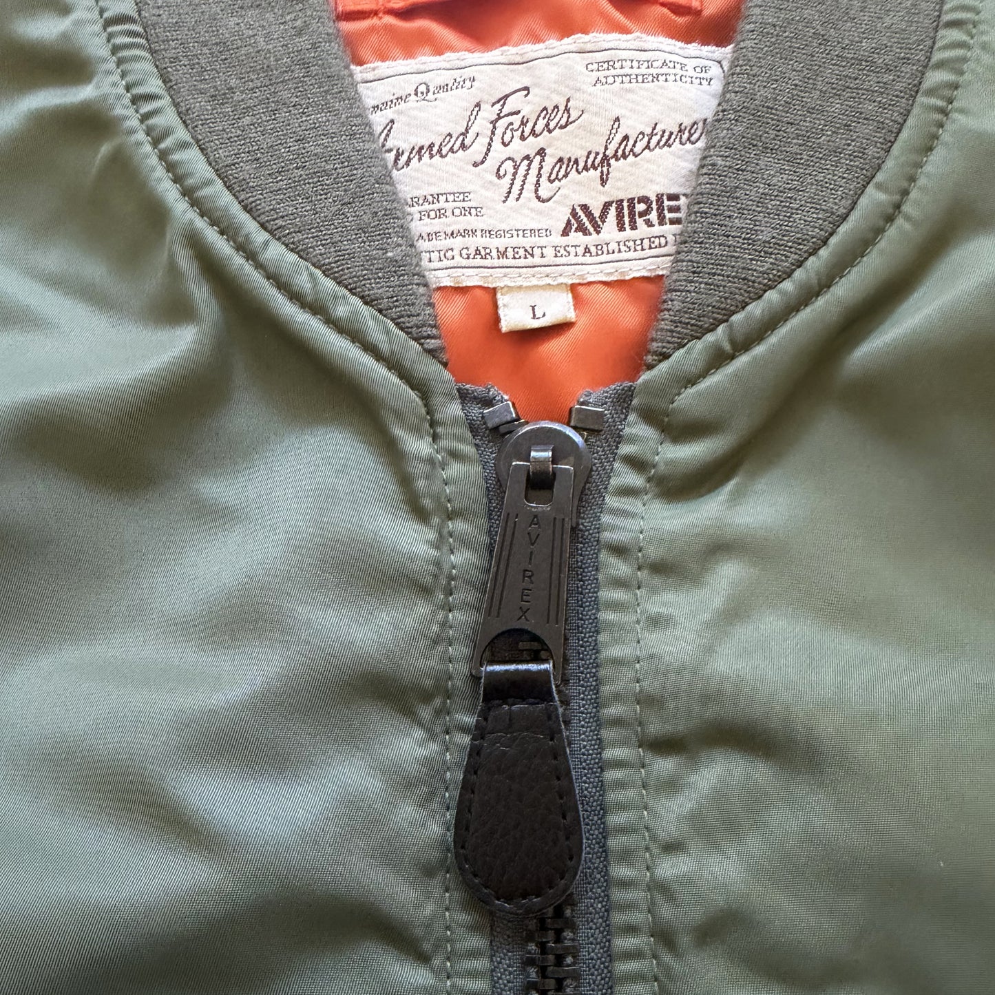 Avirex USA MA1 Bomber Jacket - M