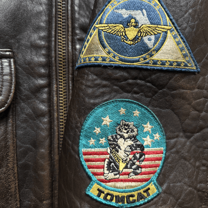 Avirex 1991 Top Gun Gavelston G-1 Flight Jacket - XS/S