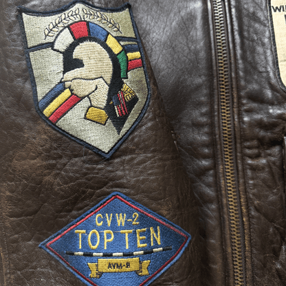 Avirex 1991 Top Gun Gavelston G-1 Flight Jacket - XS/S