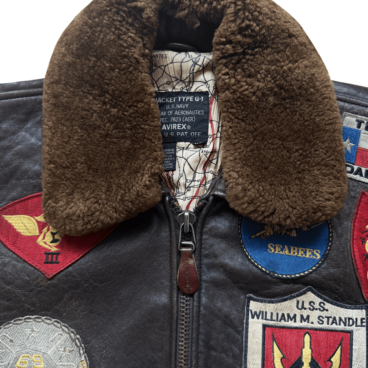 Avirex 1991 Top Gun Gavelston G-1 Flight Jacket - XS/S