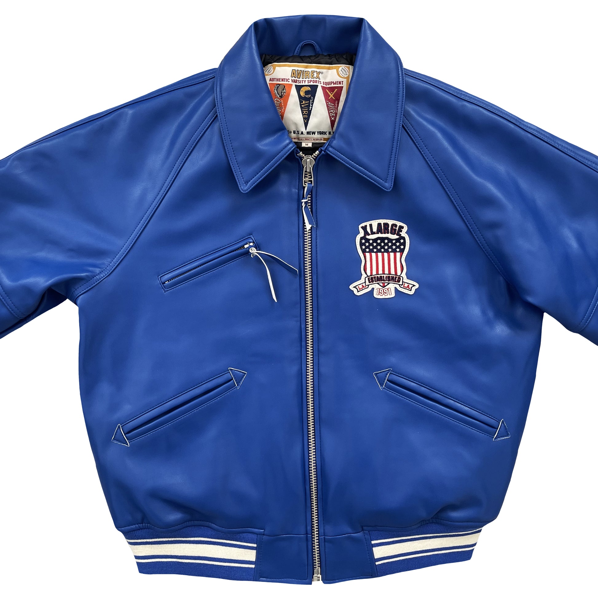 Avirex x XLARGE Leather Varsity Jacket