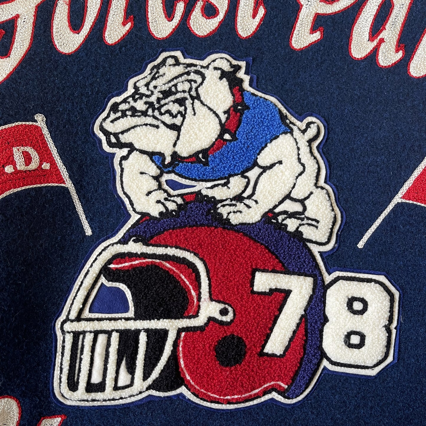 Whitesville 'Forest Park Bull Dogs' Varsity Jacket - M