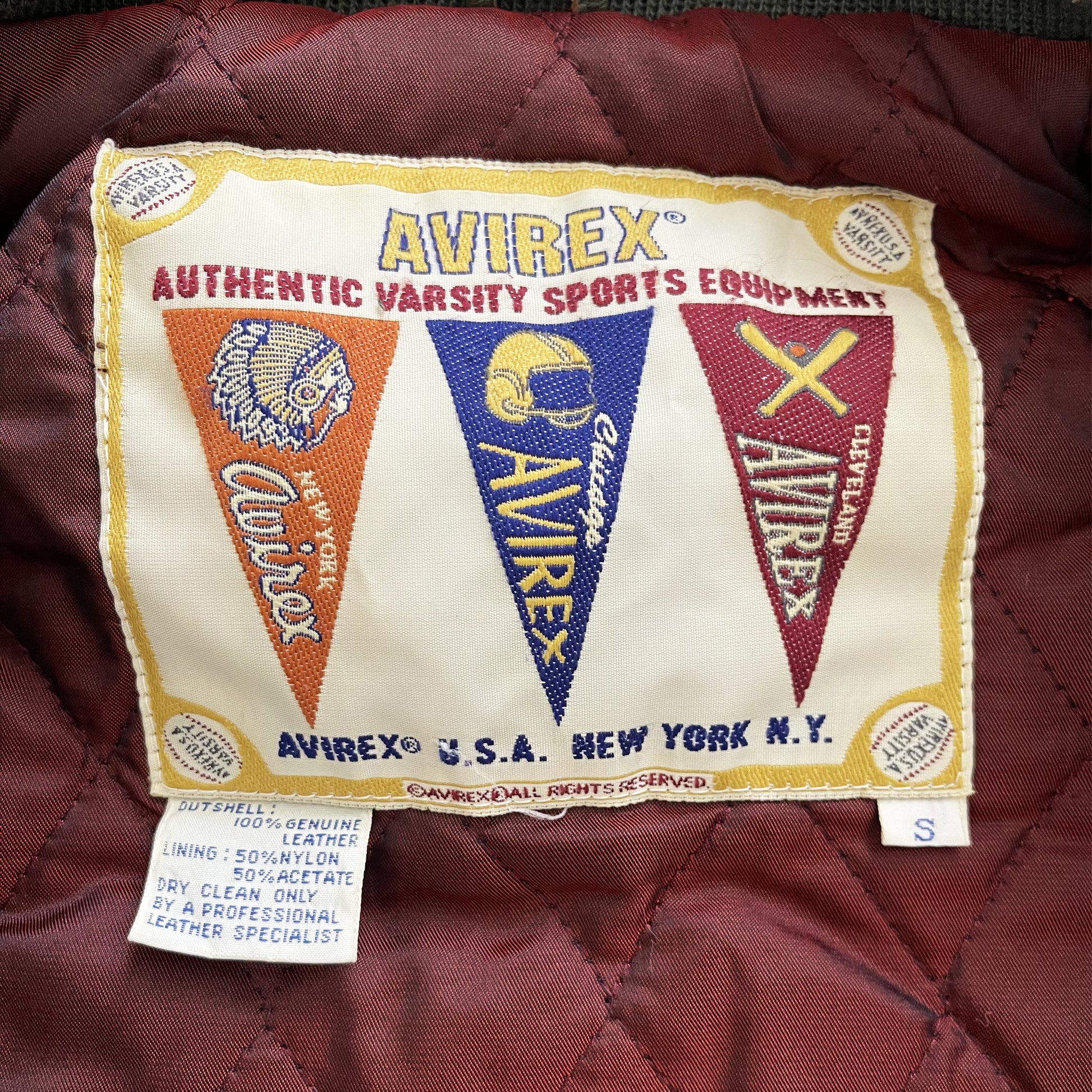 Avirex Leather Varsity Jacket